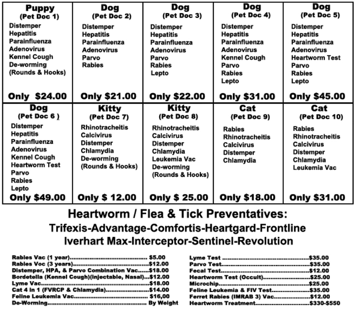 vaccine prices